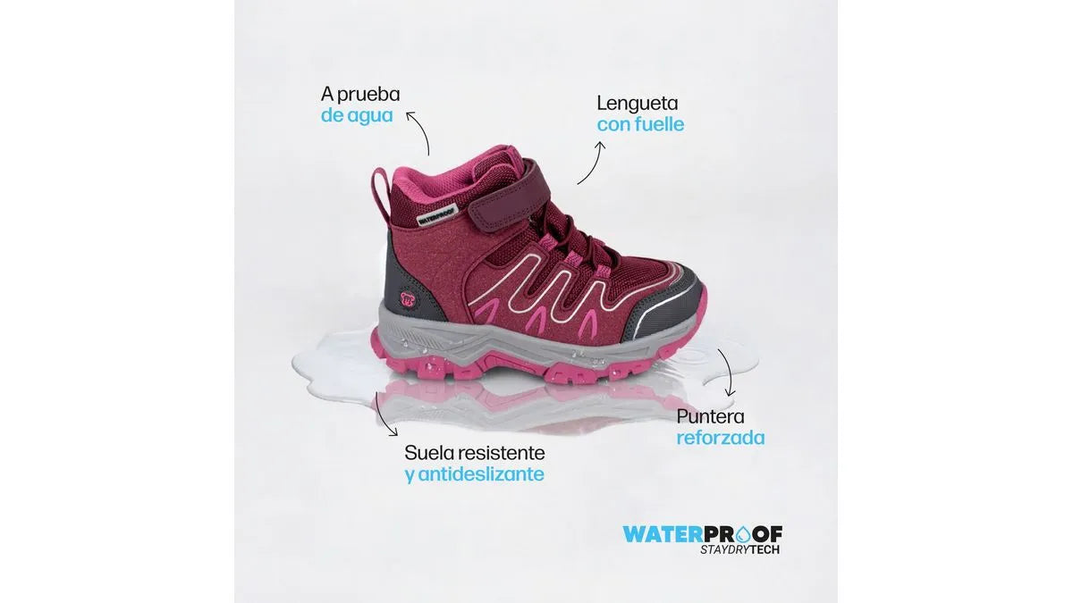 Bototo Niña Outdoor Impermeable Burdeo