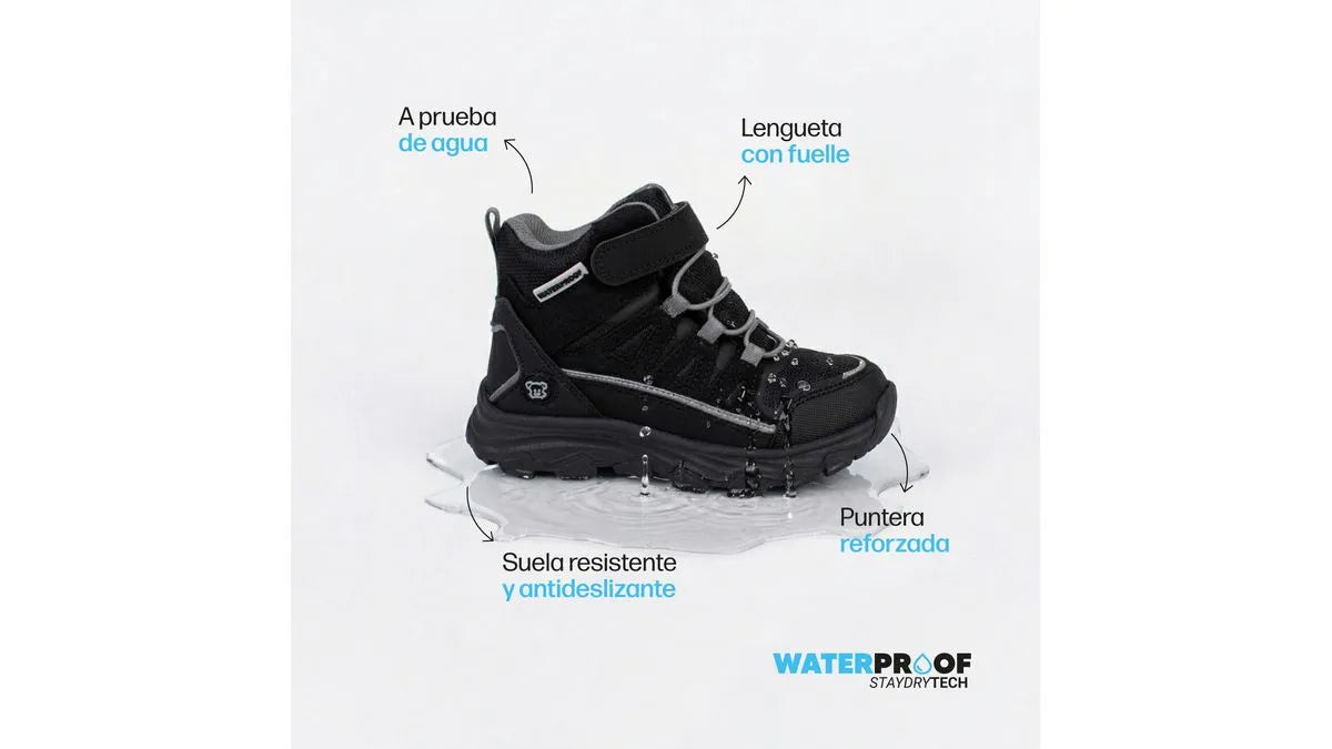 Bototo Niño Outdoor Impermeable Negro