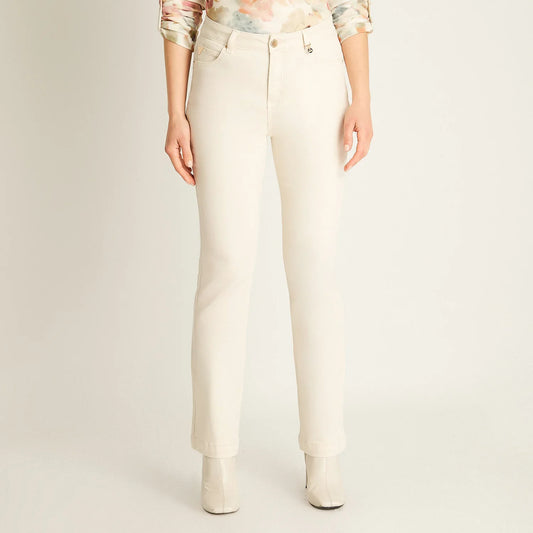 Jeans Mujer Arena Corte Flare