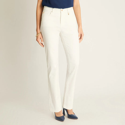 Jeans Mujer Crudo Corte Slim