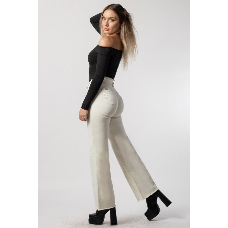 Jeans Mujer Palazzo Rosie 4070-06 Arena