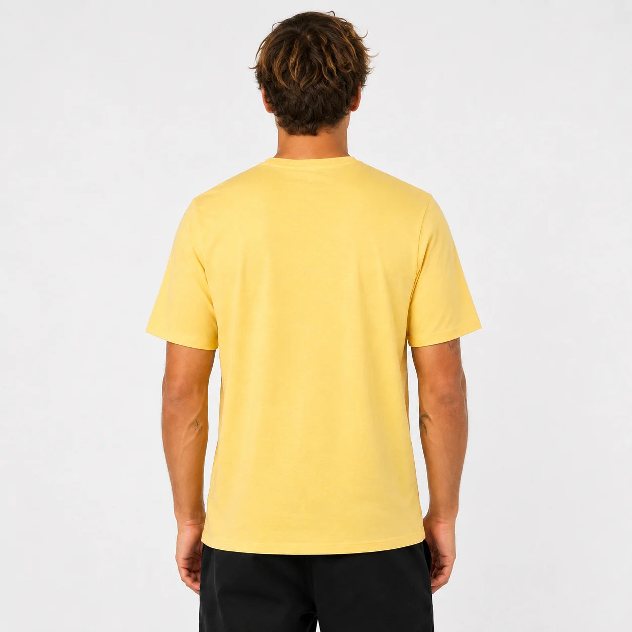 Polera Hombre Everyday Washed Btr Sauce Amarilla