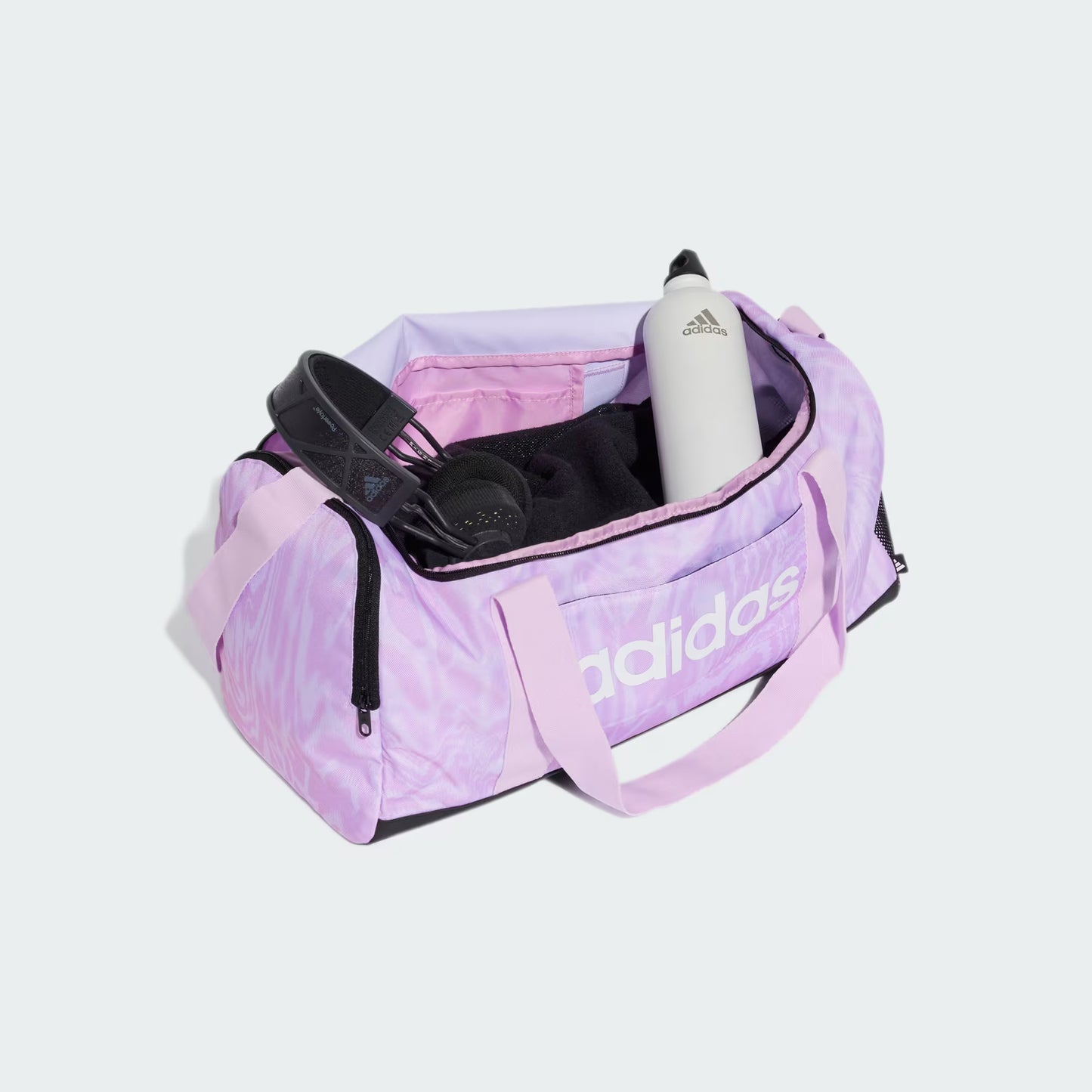 Maleta Deportiva Linear Graphic Duffel Pequeña Ice Lavender