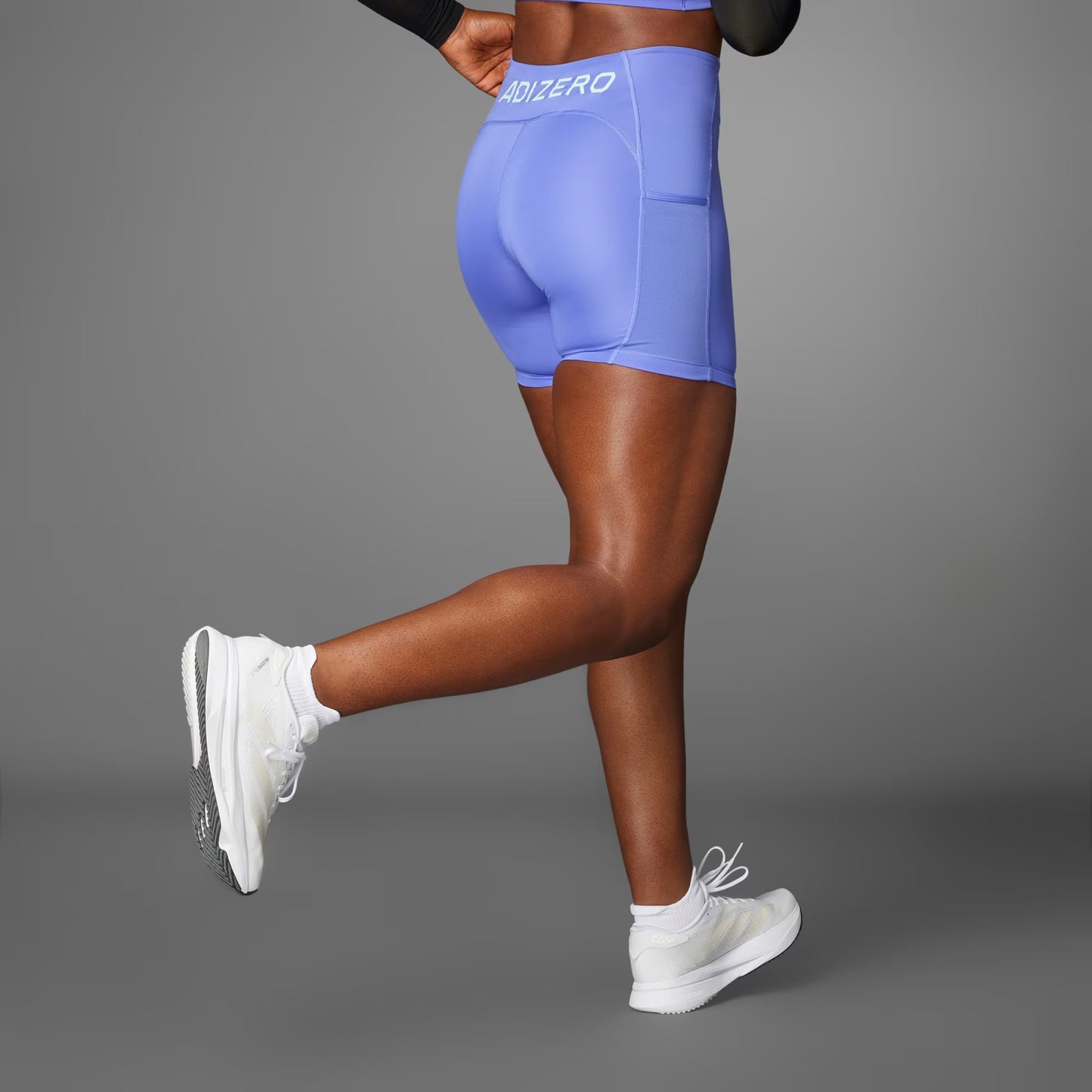 Calza Mujer Mallas Cortas Adizero Semi Cobalt Blue