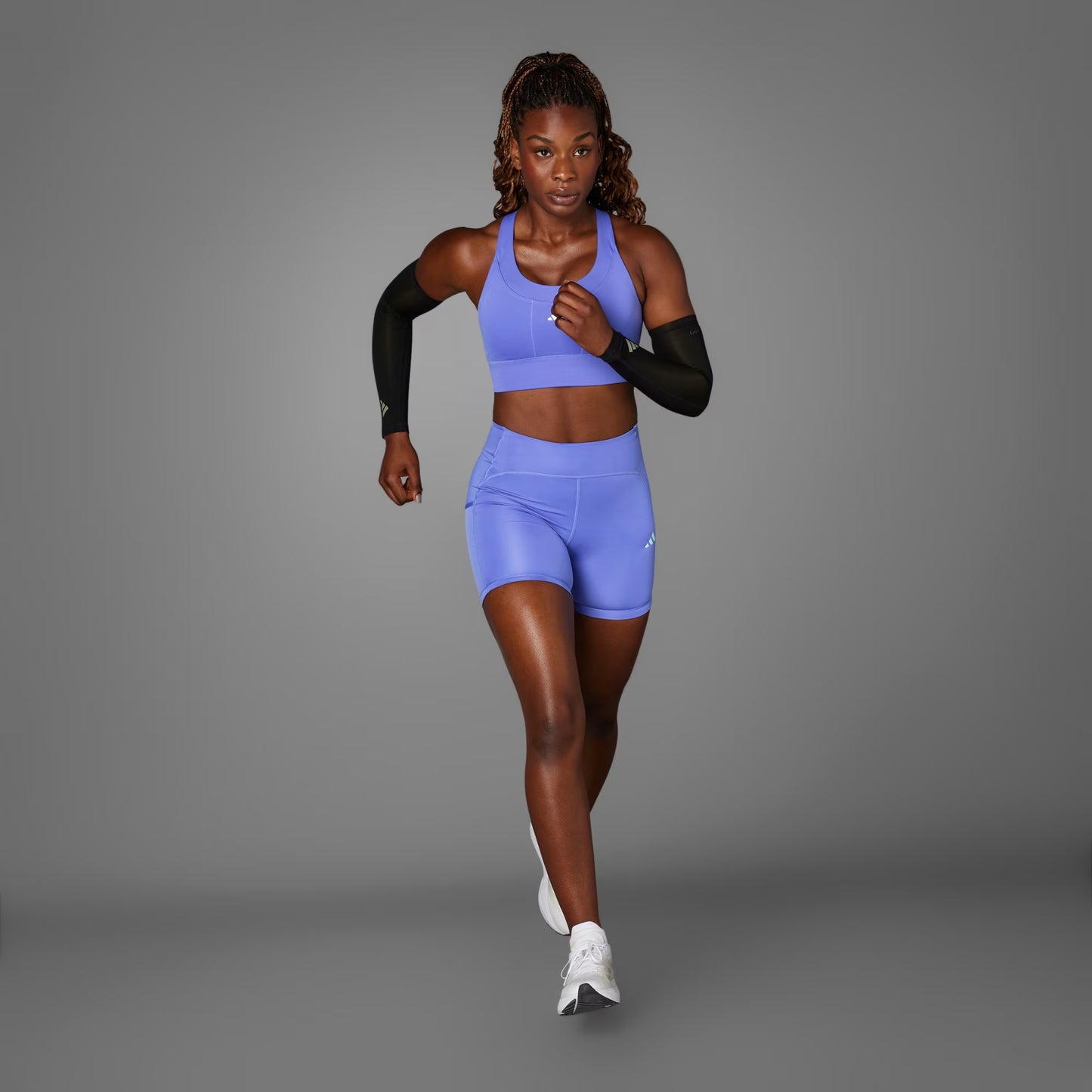 Calza Mujer Mallas Cortas Adizero Semi Cobalt Blue