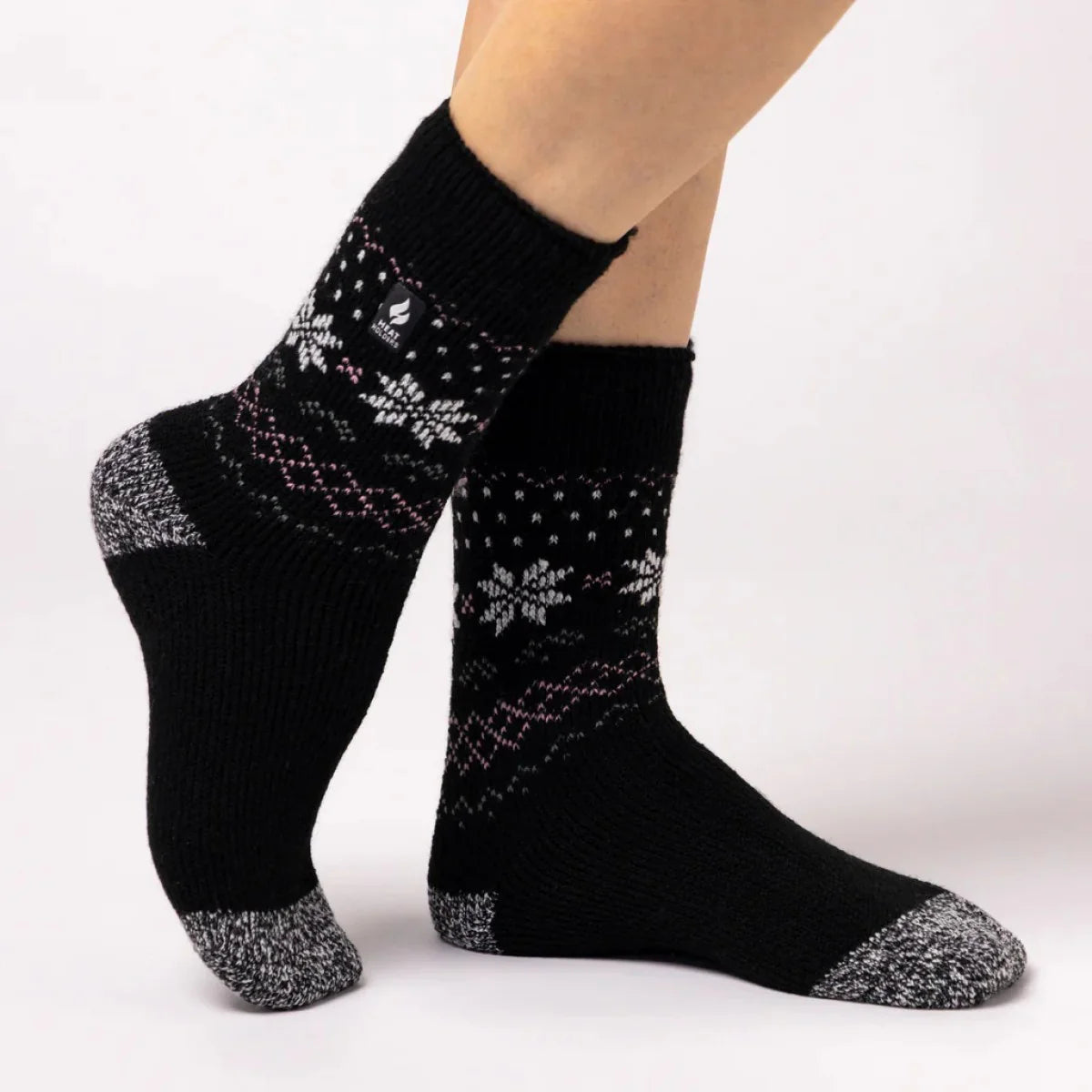 Calcetín Mujer Original Jacquard Negro