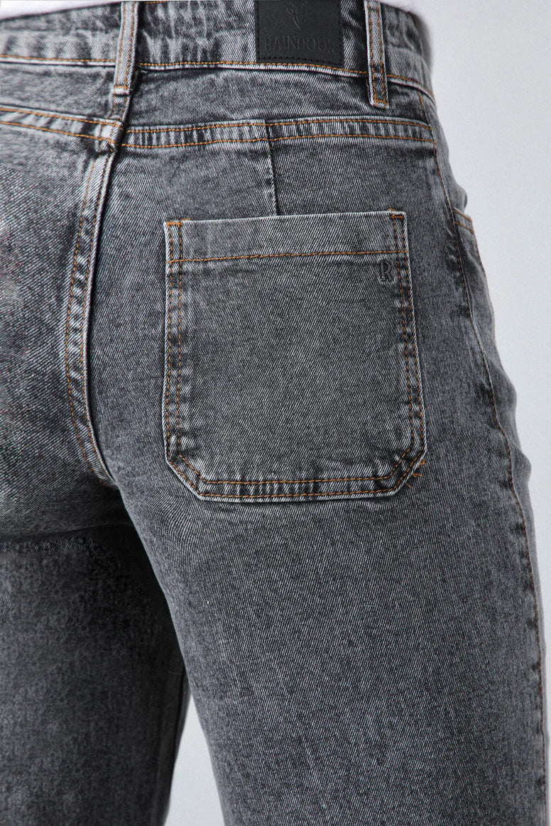 Pantalón Mujer Diagonal Bolsillo Gray