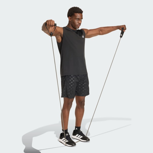 Polera Hombre Sin Mangas De Entrenamiento Essentials Feelready Negro