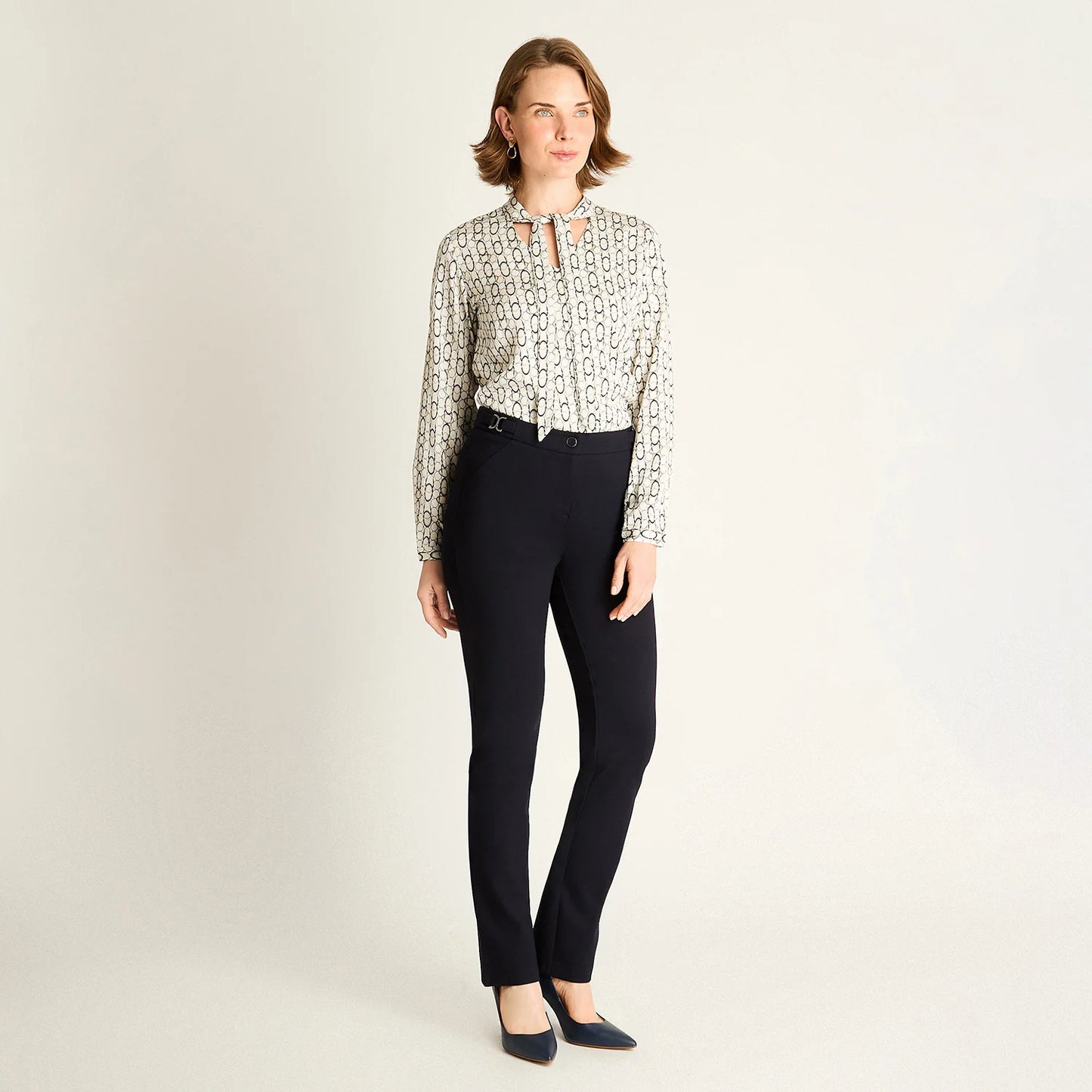 Pantalón Mujer Azul Recto
