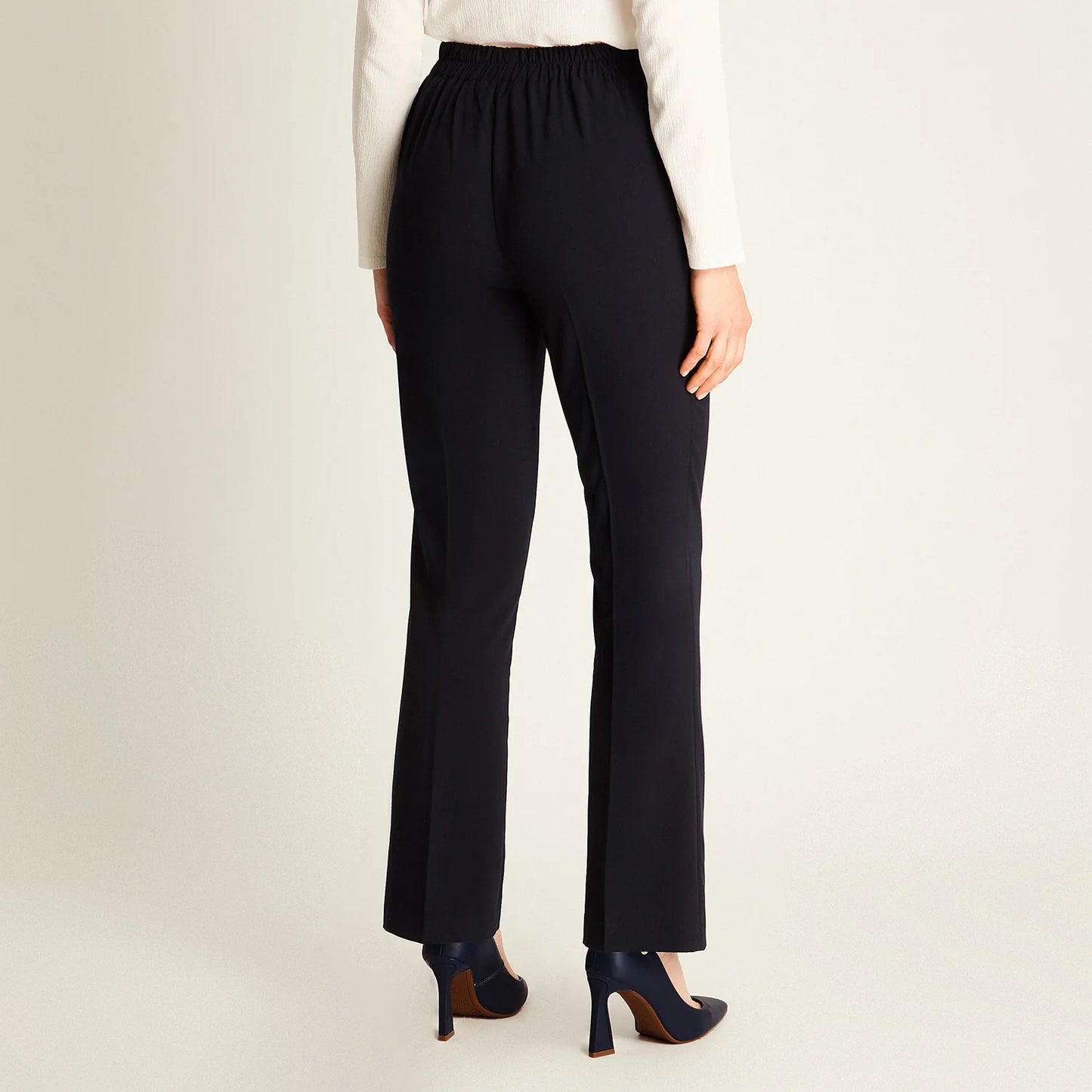 Pantalón Mujer Azul de Corte Recto