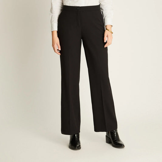Pantalón Mujer Formal Negro Palazzo