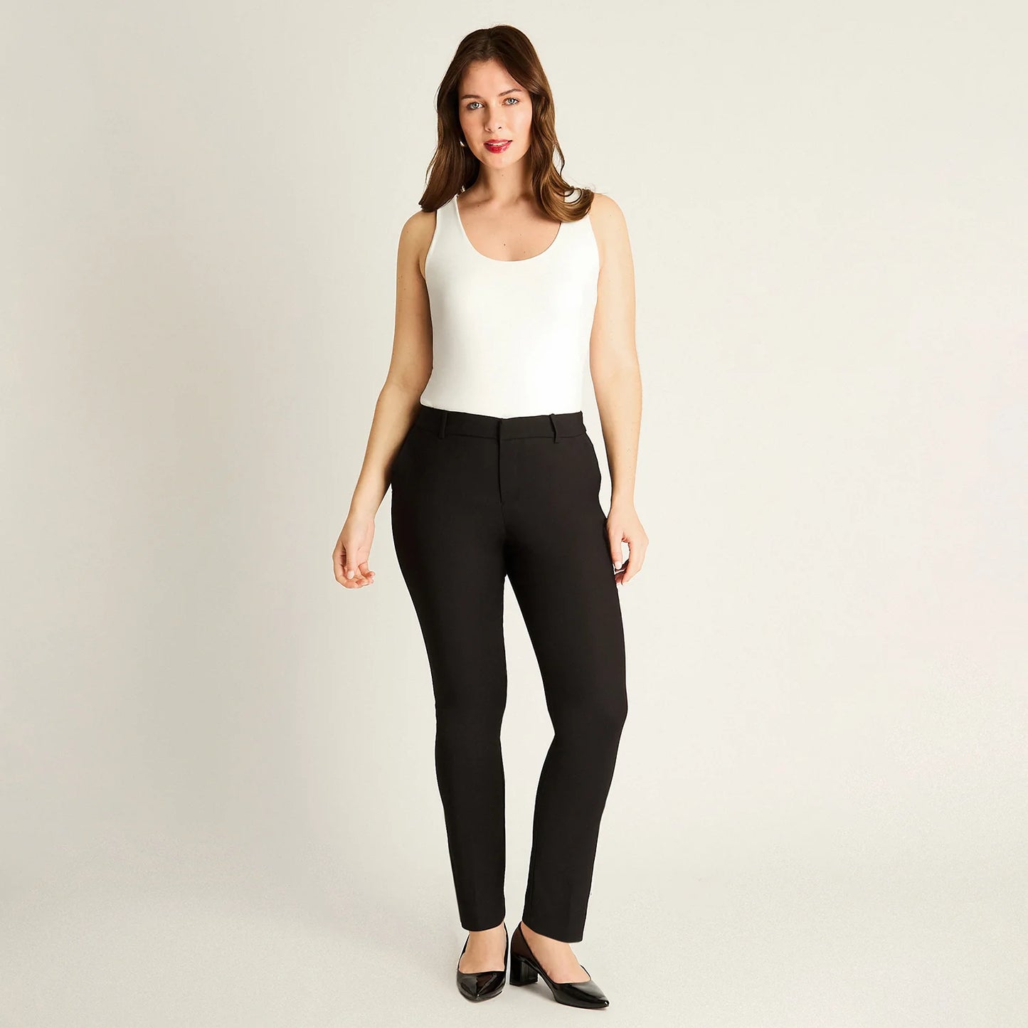 Pantalón Mujer Formal Slim Negro