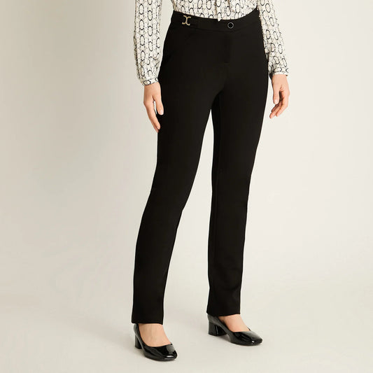 Pantalón Mujer Negro Recto