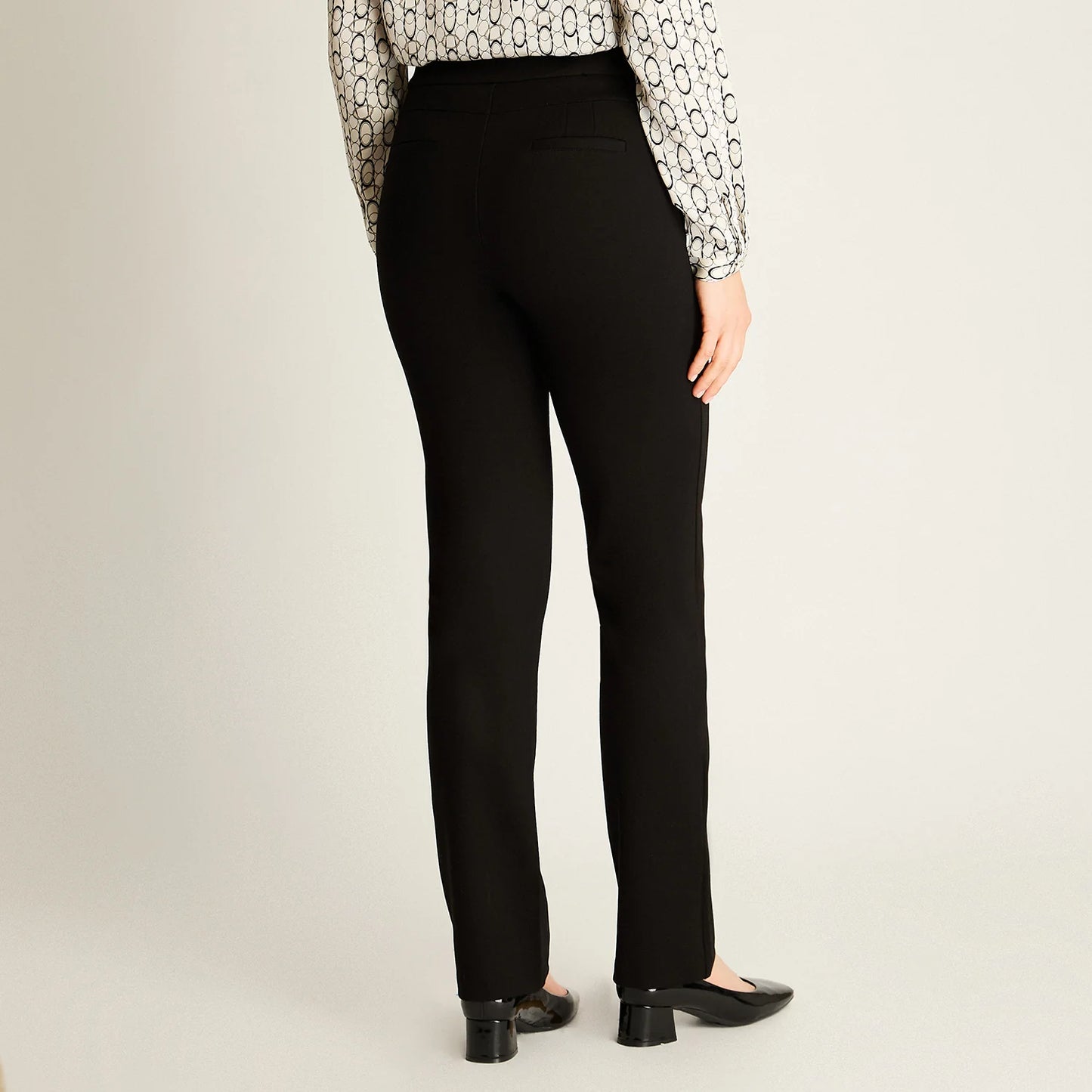 Pantalón Mujer Negro Recto