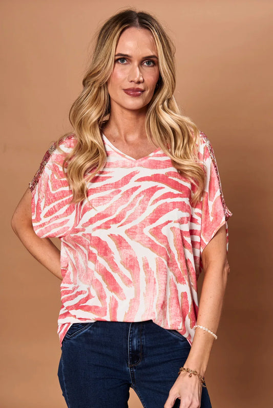 Polera Mujer Amal Coral