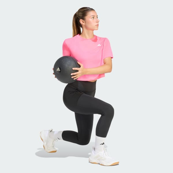Polera Mujer de entrenamiento Train Essentials Boxy Rosa