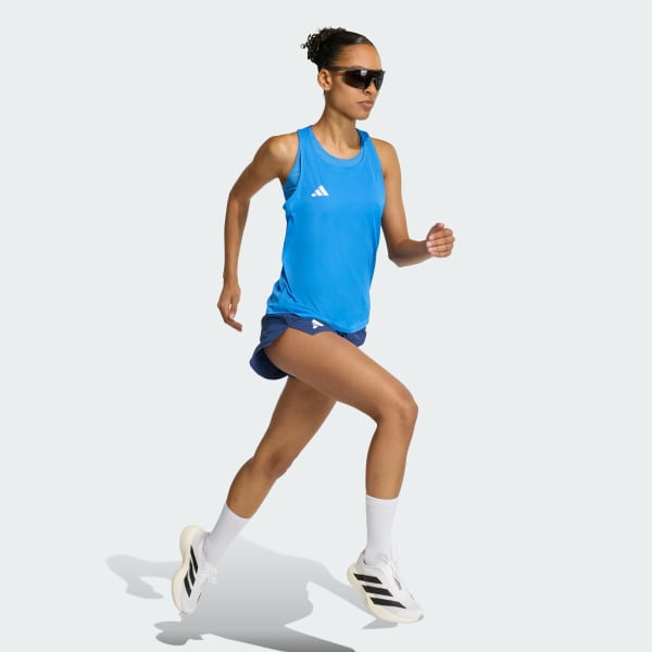 Polera Mujer sin Mangas de Running Adizero Essentials Azul