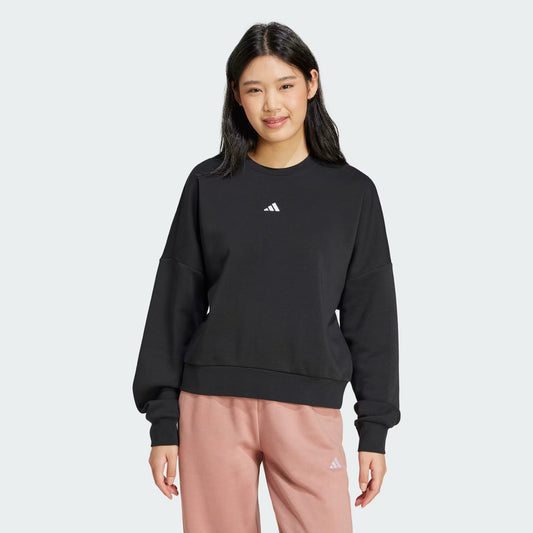 Polerón Mujer Essentials Feelcozy Logo Pequeño Negro