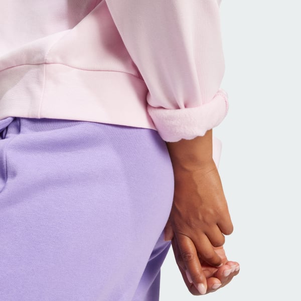 Polerón Mujer Essentials Feelcozy Logo Pequeño Rosa