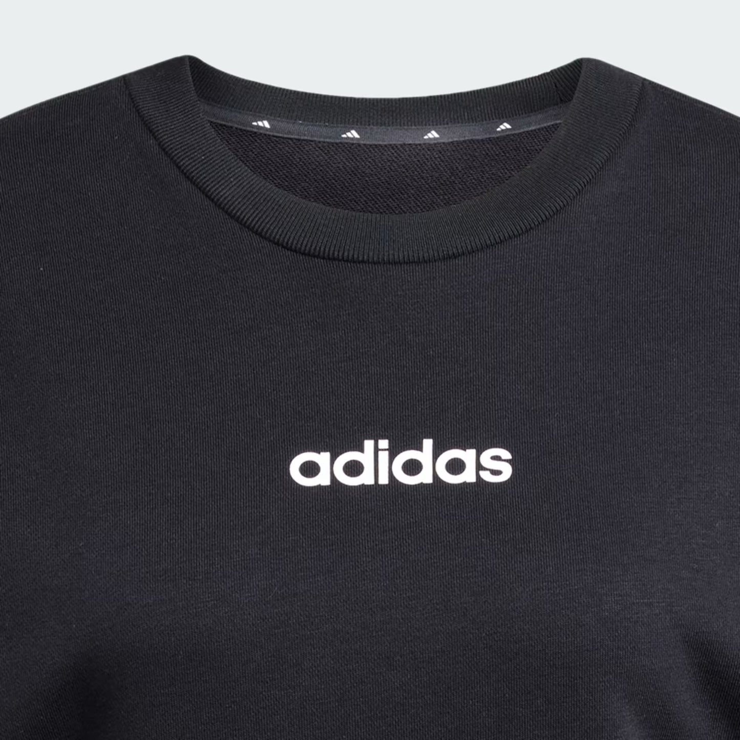 Polerón Mujer Essentials Linear French Terry Black