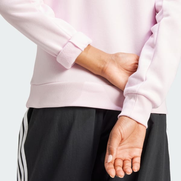Polerón Mujer con Capucha Essentials Feel Cozy Logo Pequeño Rosa