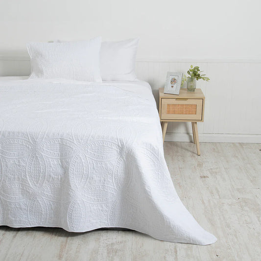 Quilt 2 Plazas Portugal Blanco