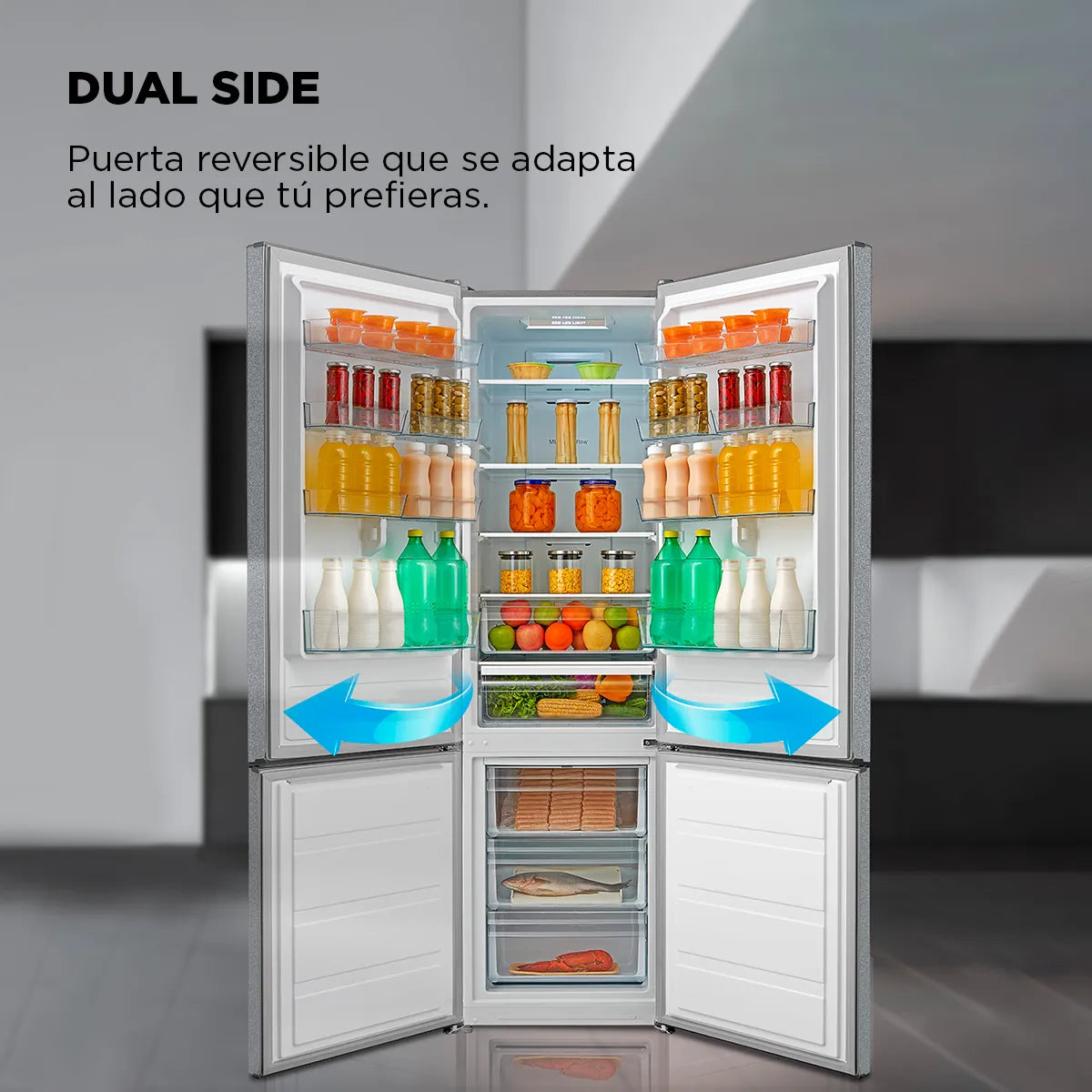 Refrigerador BTM No Frost Light Silver 321 lts