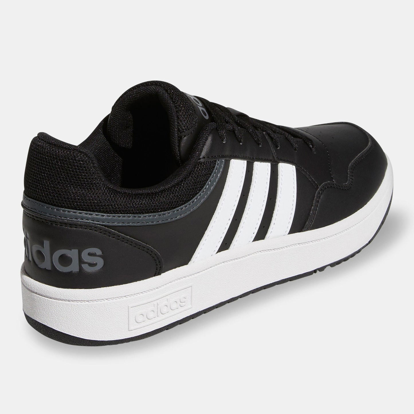 zapatilla-hombre-bajas-clásicas-vintage-hoops-3.0-negro