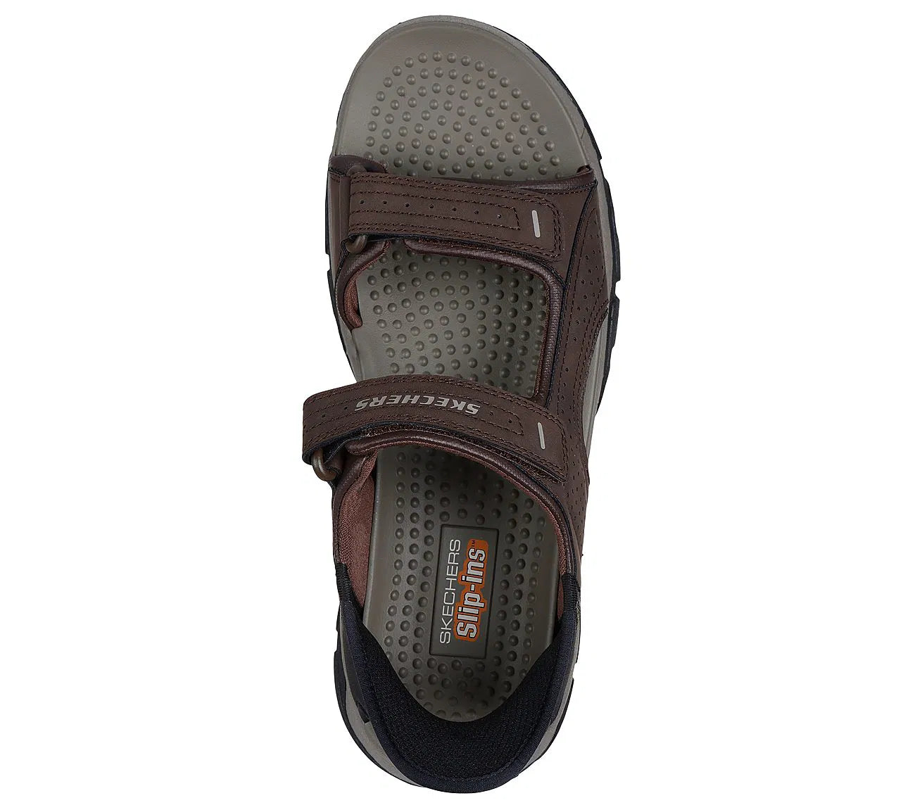 Sandalia Hombre Con Velcro Chocolate
