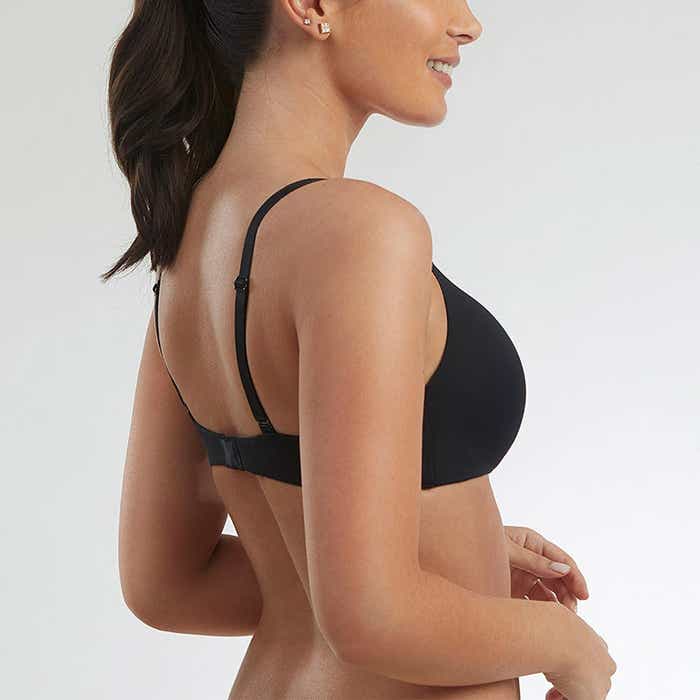 Sosten Mujer Liso Sin Arco Negro