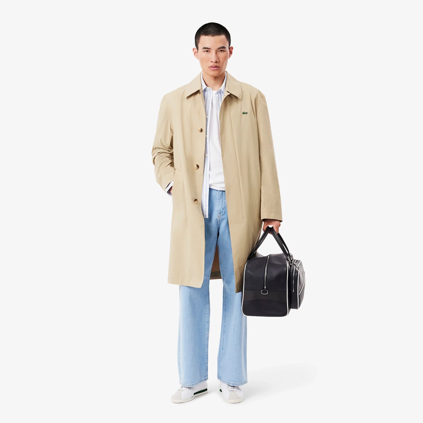polera-hombre-algodón-bolsillo-en-el-pecho-blanca