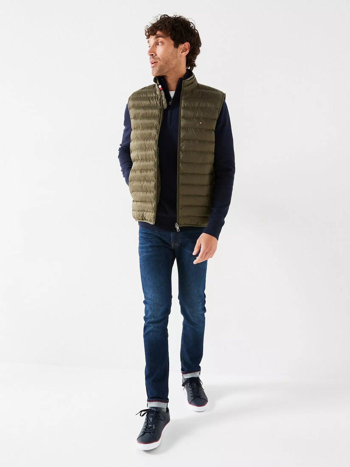 Chaqueta Hombre Acolchado Plegable Verde