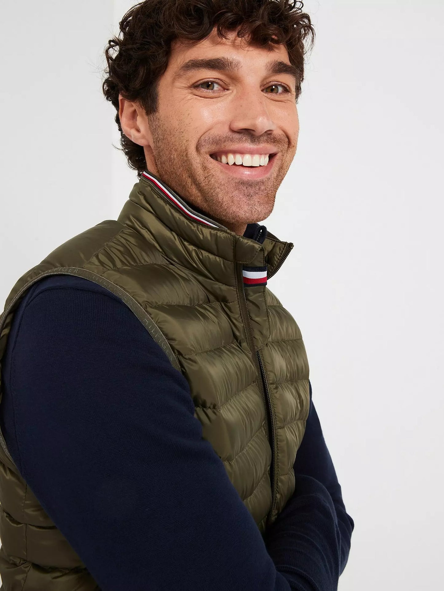 Chaqueta Hombre Acolchado Plegable Verde