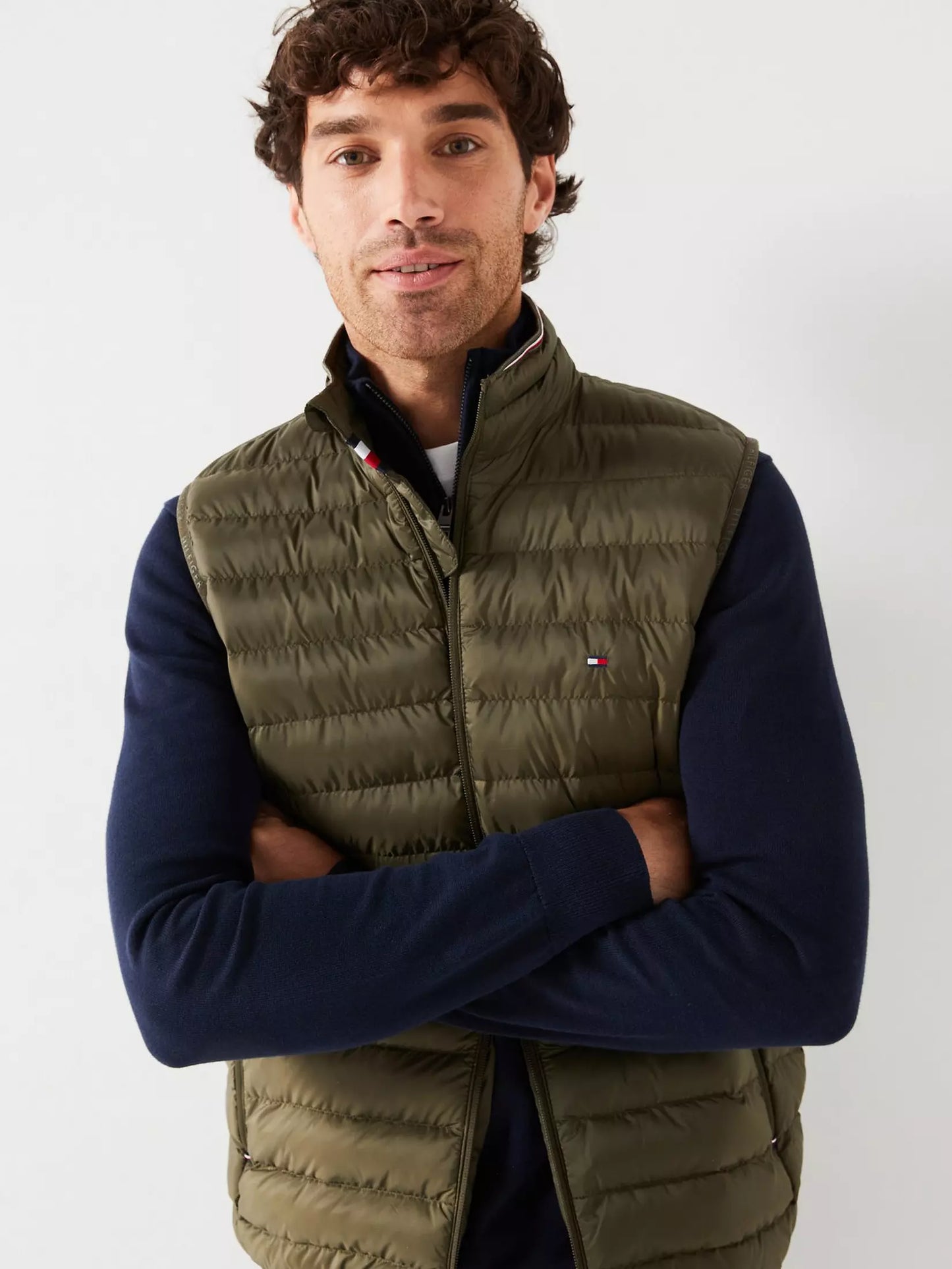 Chaqueta Hombre Acolchado Plegable Verde