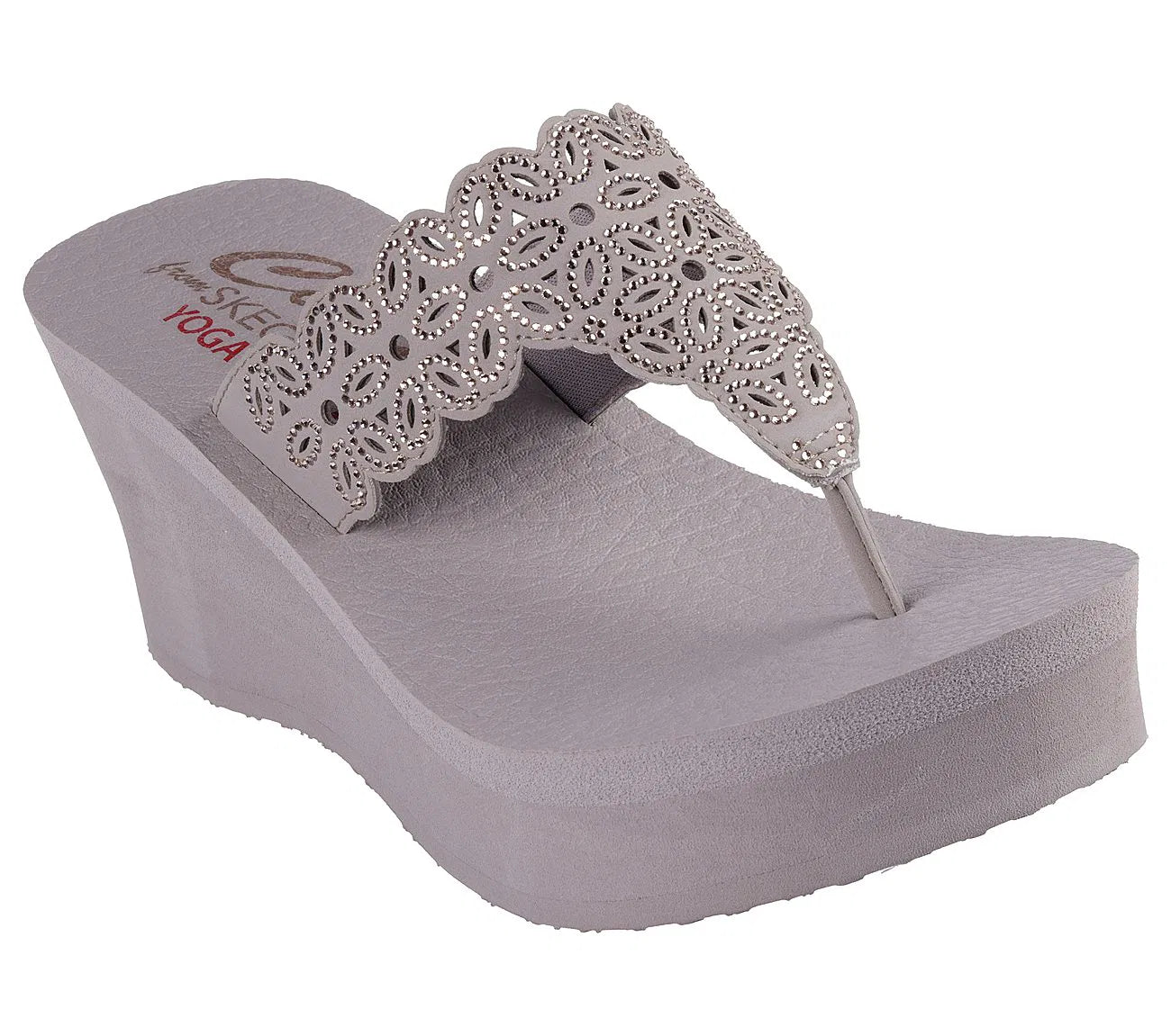 Sandalia Mujer Flower Glitz Taupe