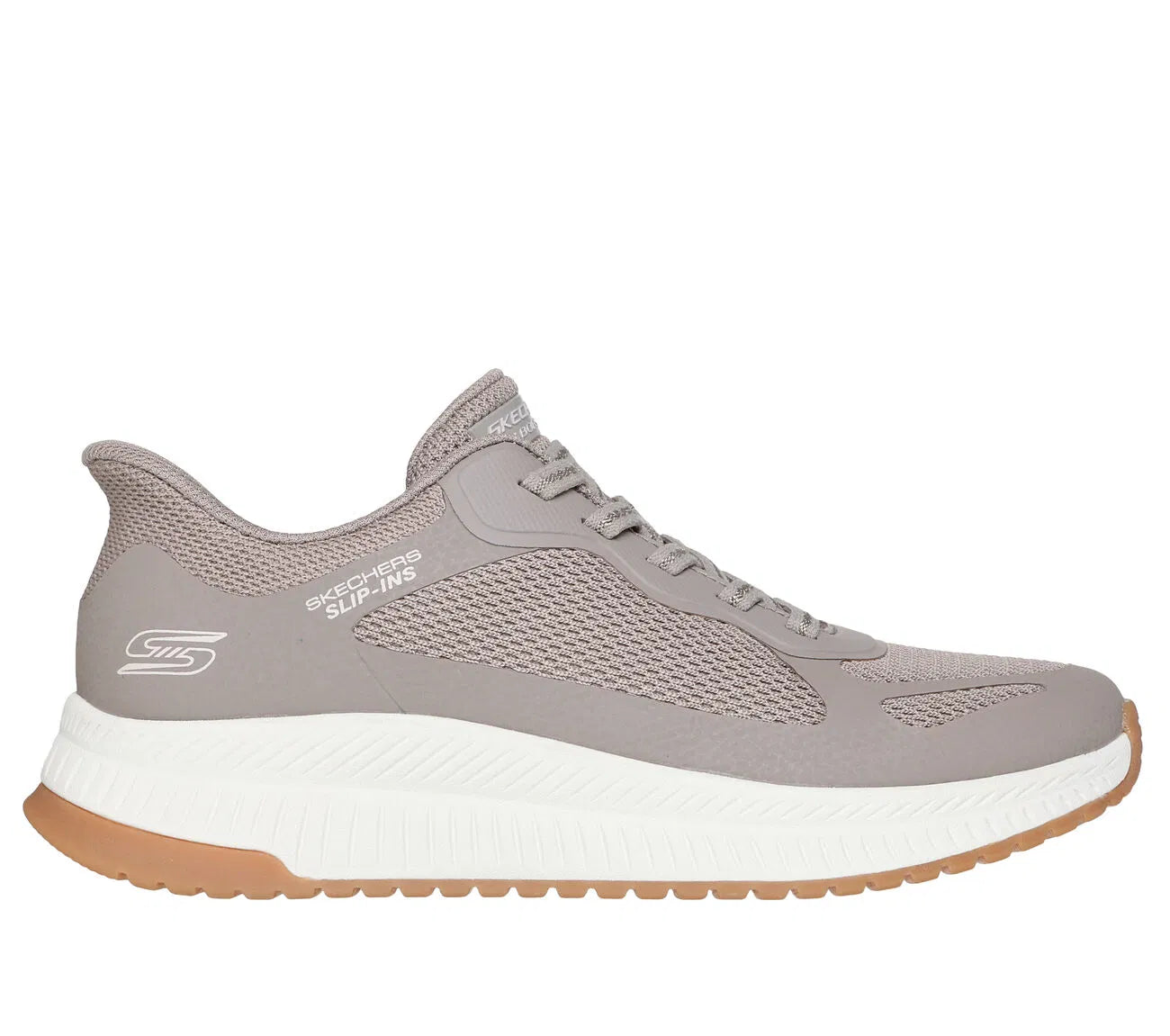 Zaptillas Mujer Sin Cordon Bobs Squad 4 Taupe