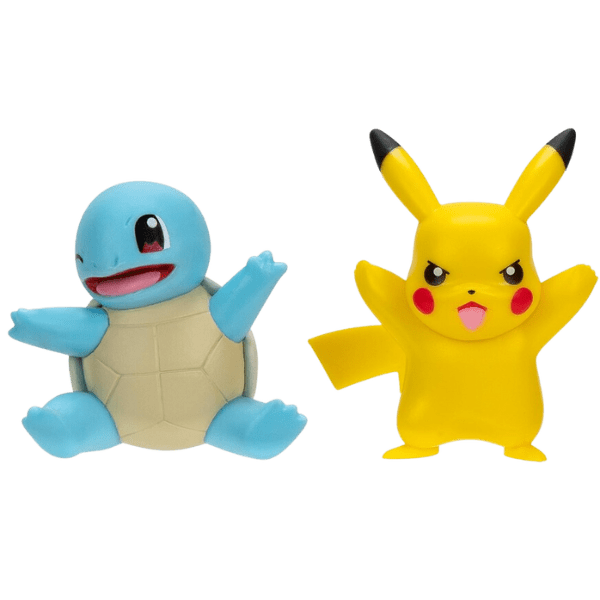 Pokemon Battle ready! Set 2 Figuras Pikachu + Squirtle