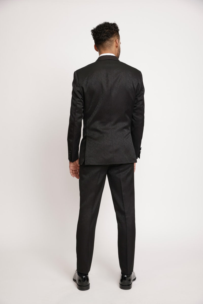 Traje De hombre Formal Ambo Nuovo Bacoli S4 Negro