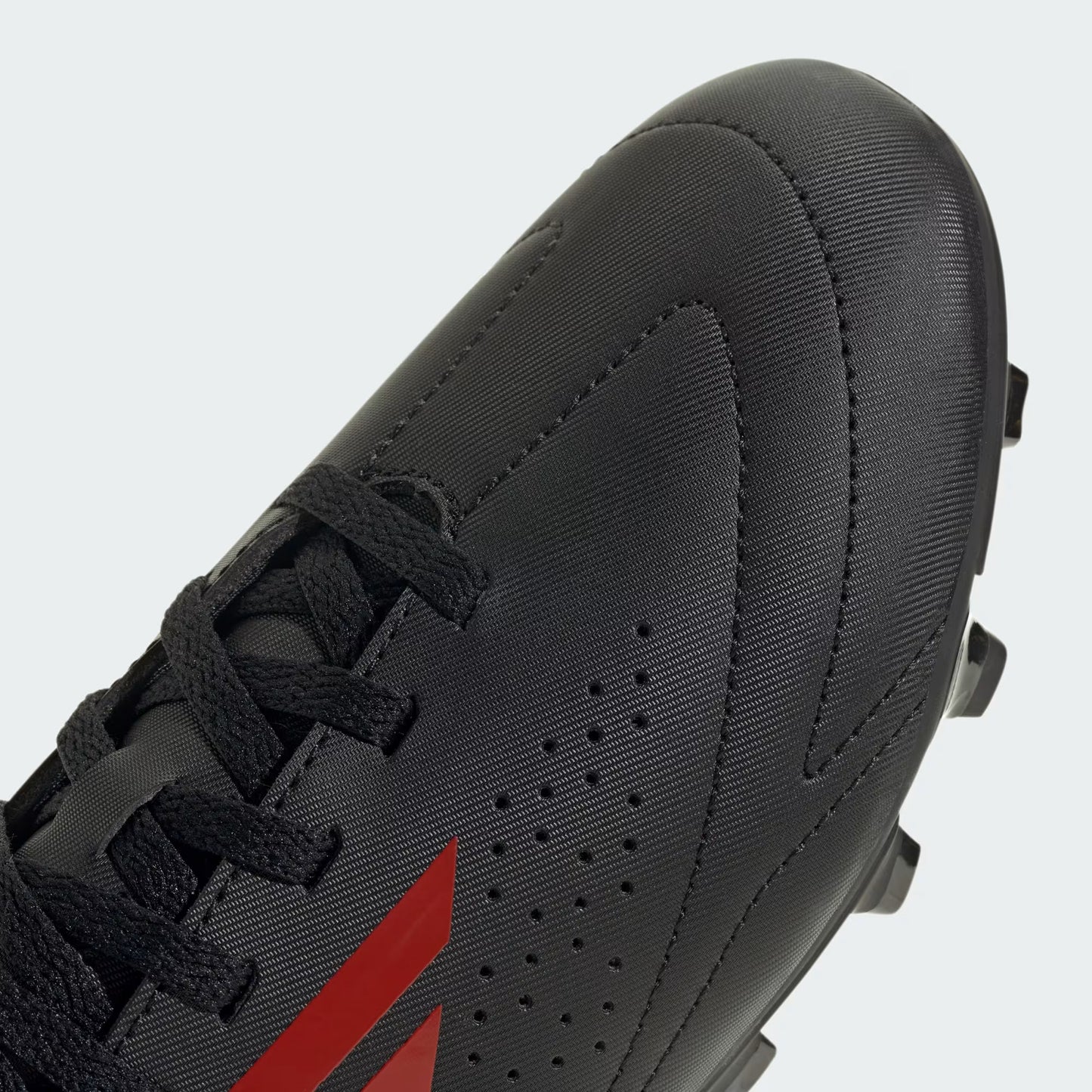Zapato Fútbol Niño Multiterreno Deportivo III Negro/ Rojo