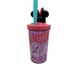 Vaso Con Bombilla Y Figura 3D 360Ml Minnie Morado