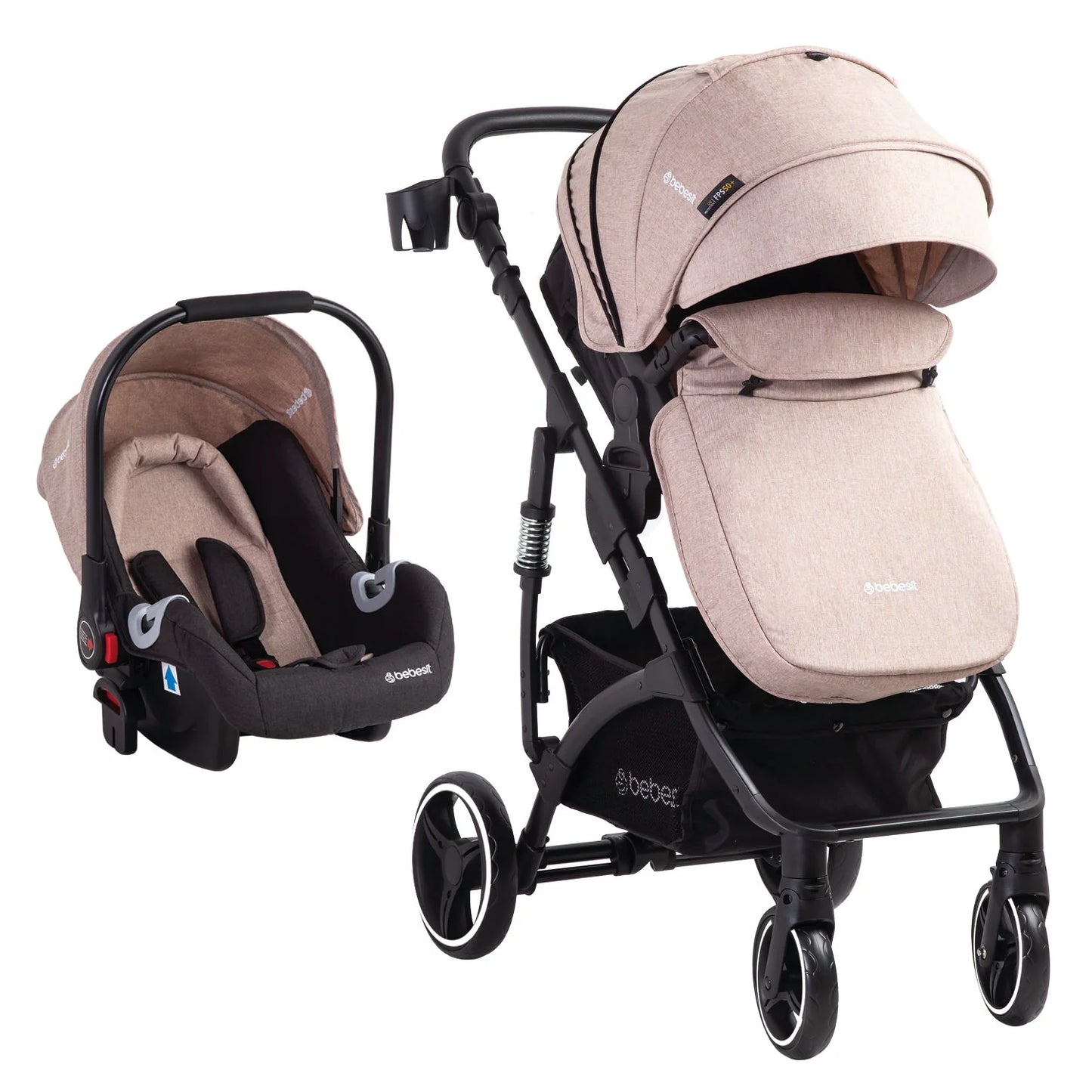 Coche Cuna Travel System Explorer LX Camel