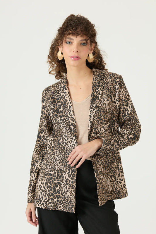 Blazer Mujer Tope Beige