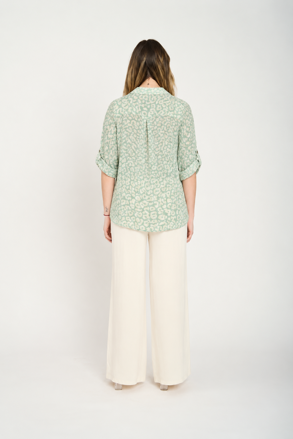 Blusa Silvia Manga Larga Mujer Agua