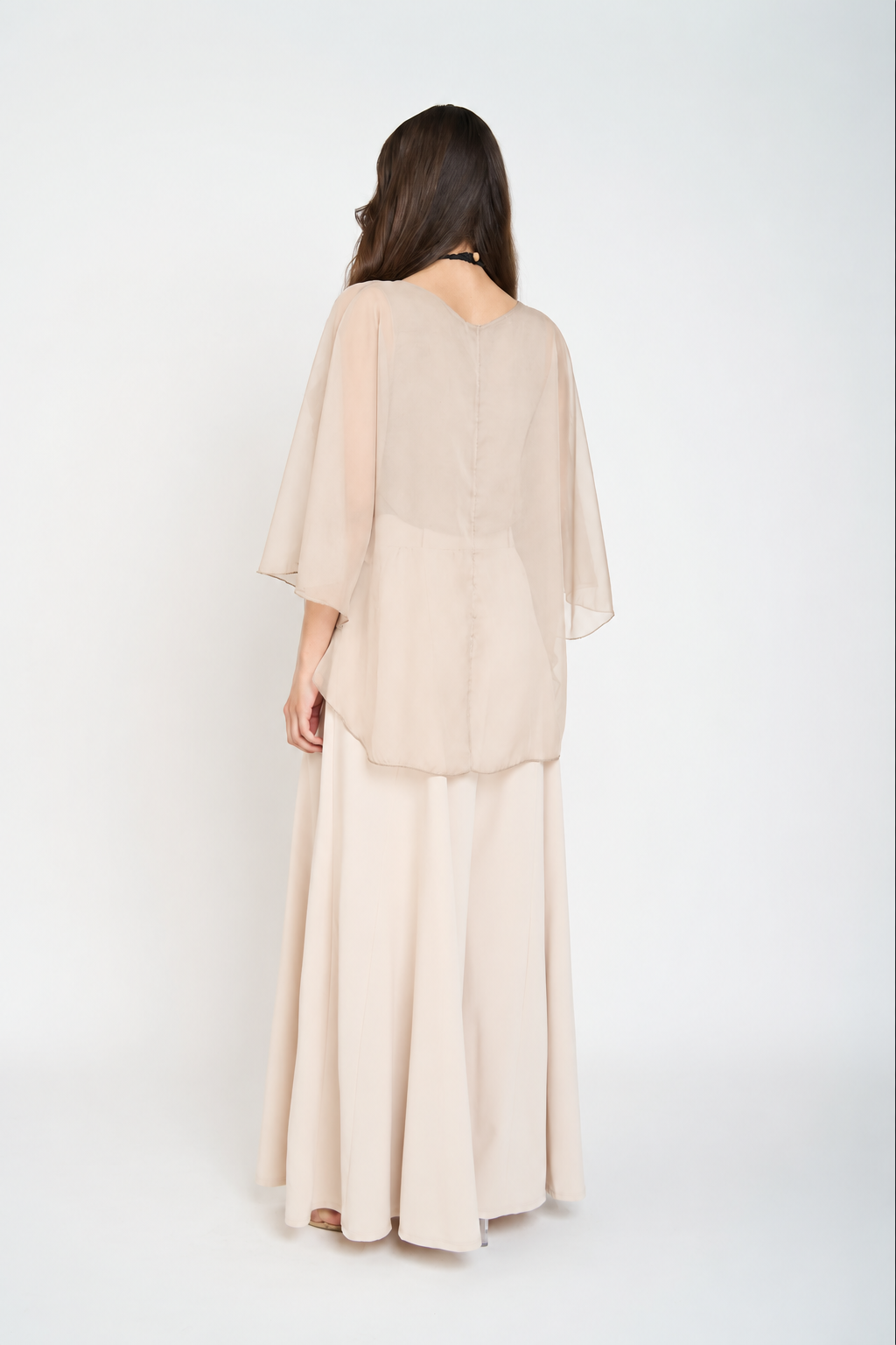Blusa Antonia Cuello Redondo Mujer Beige