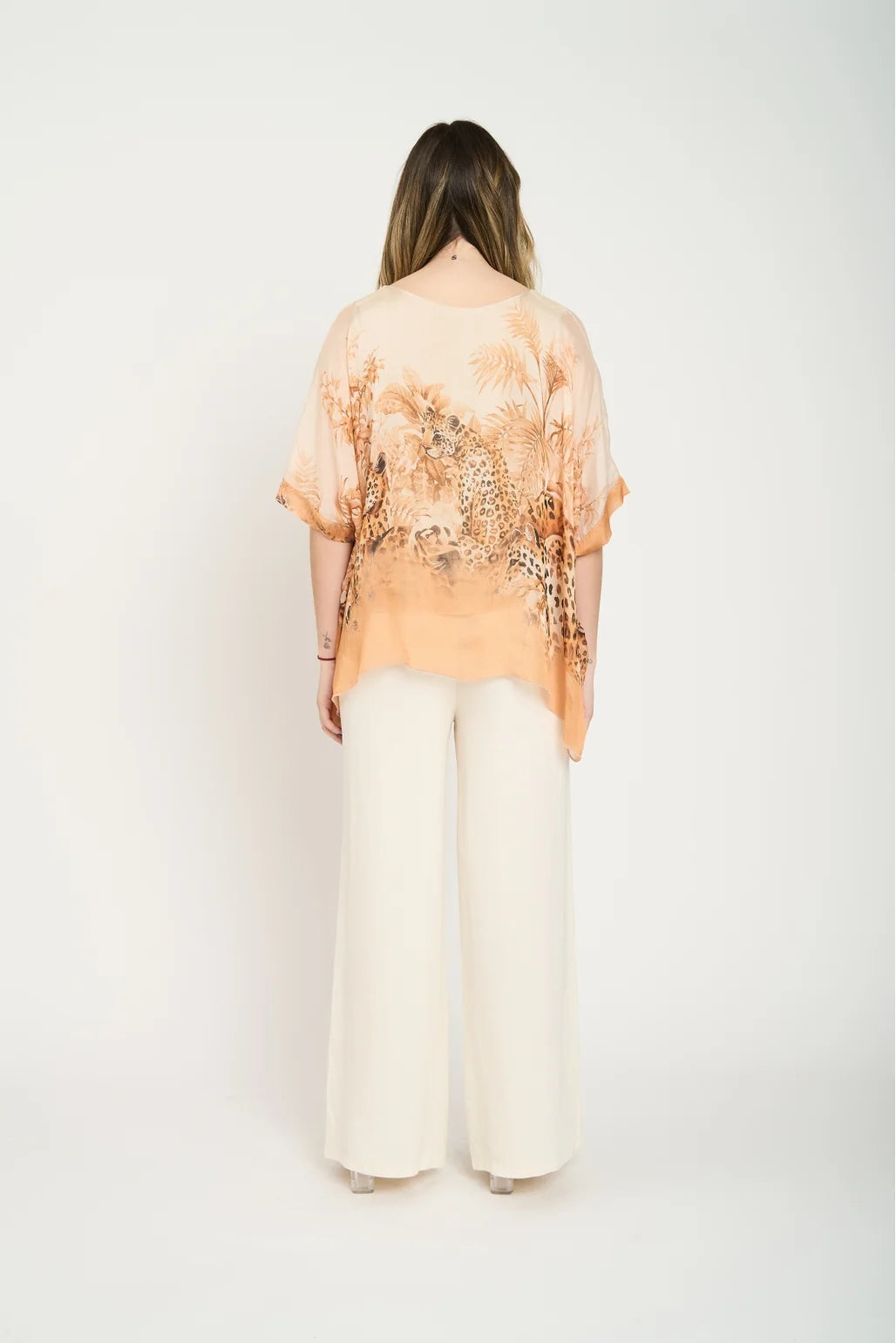 Blusa Manga Corta Elsa Mujer Beige