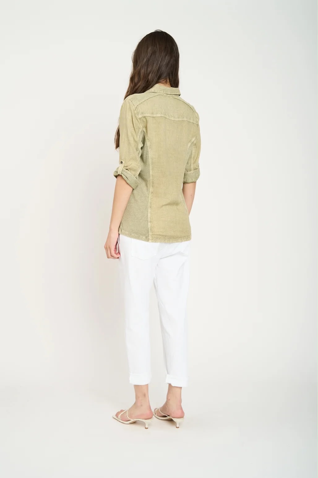 Blusa Manga Corta Serena Mujer Militar