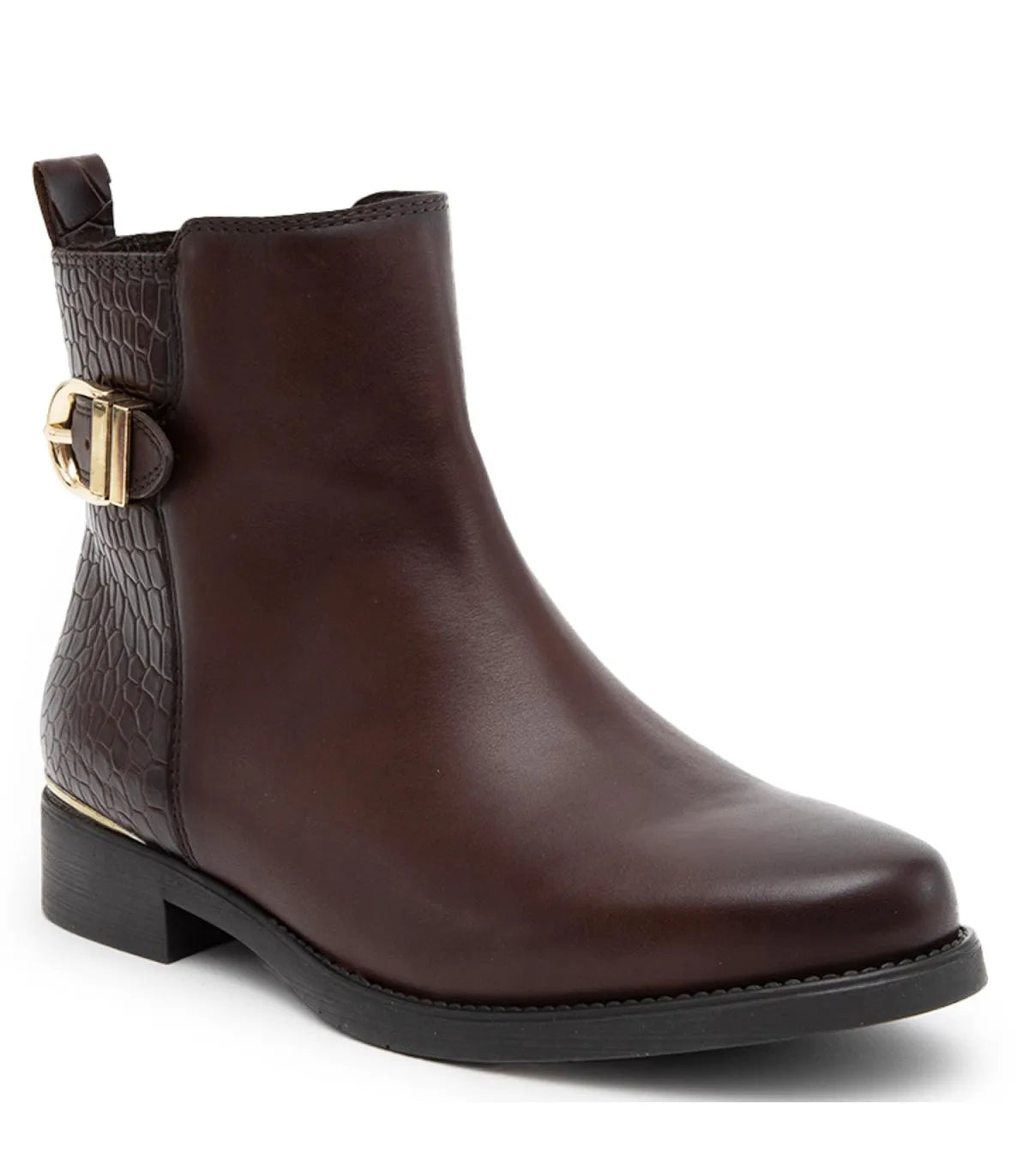 Bootie Mujer Hortencia Chocolate
