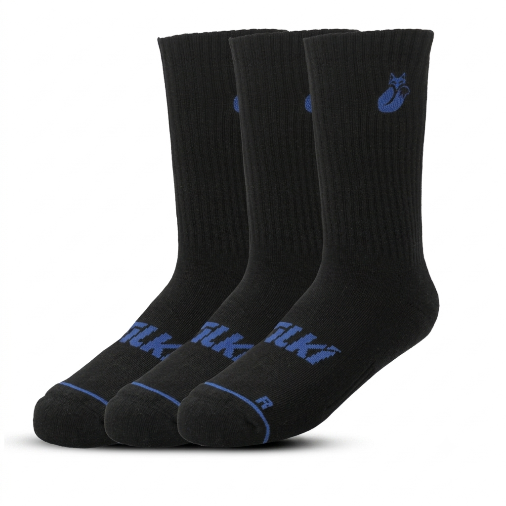Tripack Calcetines Negro/Azul 39-42