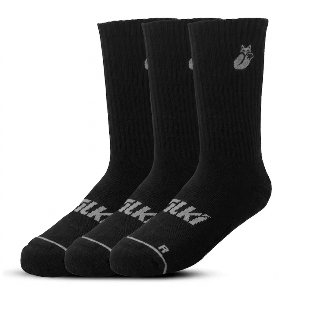 Tripack Calcetines Negro/Grey 34-38