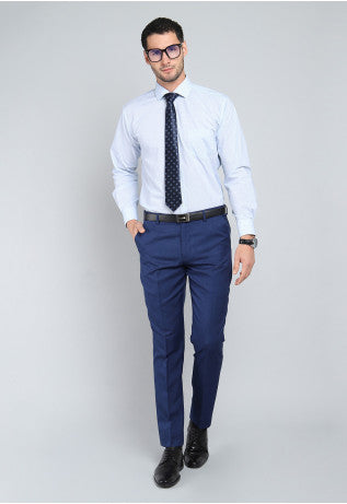 Camisa Hombre Formal Cuadros Blanca